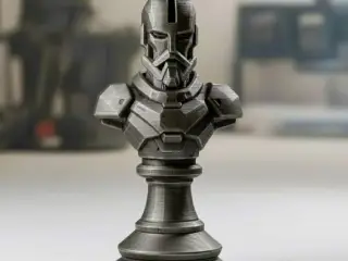 Bishop - Futuristic Robotic Chess Piece