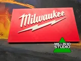 Milwaukee Tools Logo Sign-0