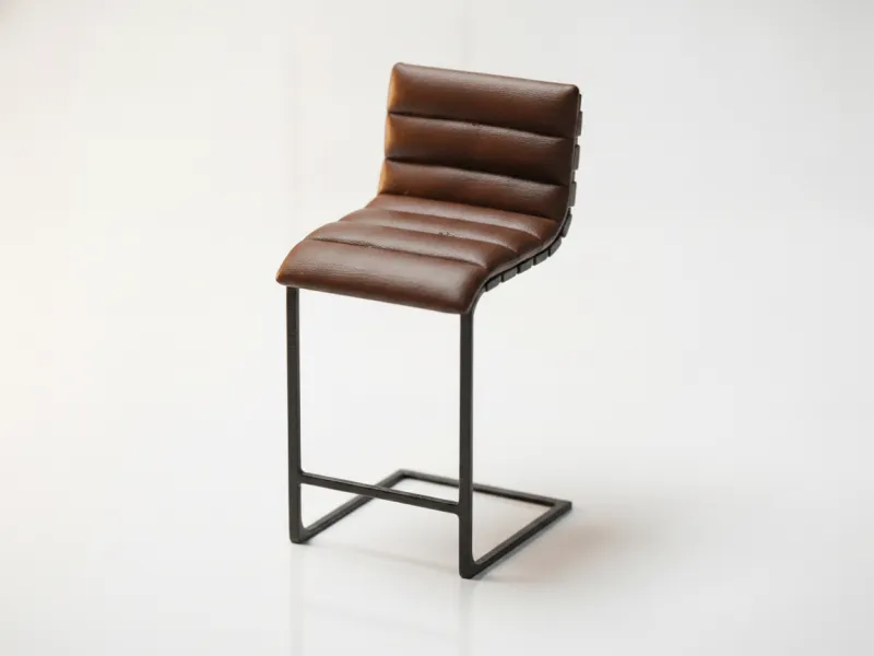 Oviedo Leather Stool Restoration Hardware