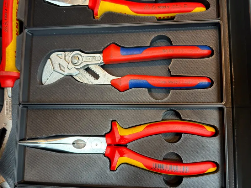 Knipex 86 05 130 Pliers Wrench Gridfinity Cutout