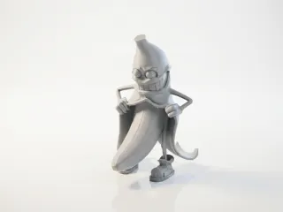 Naked Banana Figurine Novelty Desk Art 3D Printable