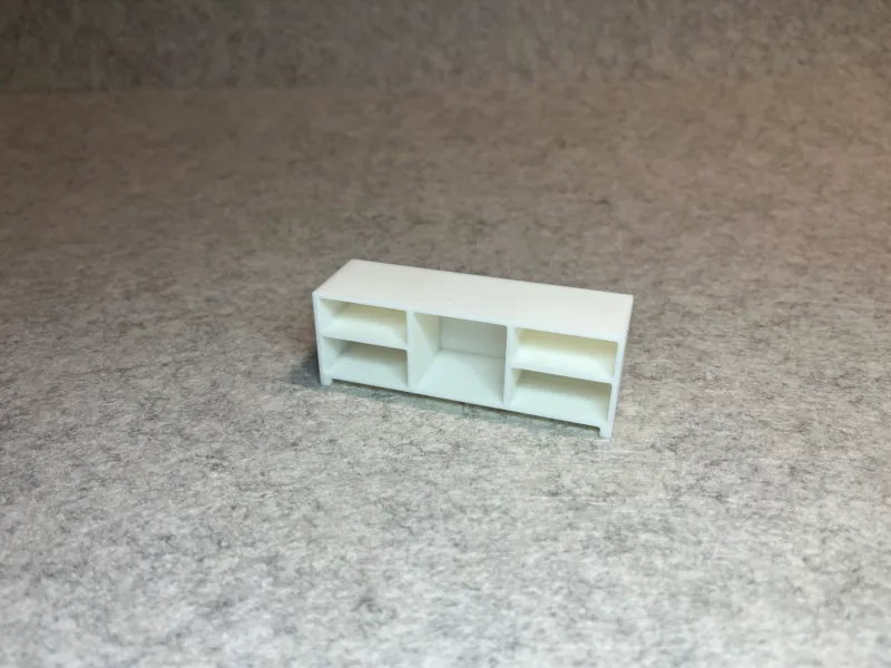 Dollhouse TV bench miniature house