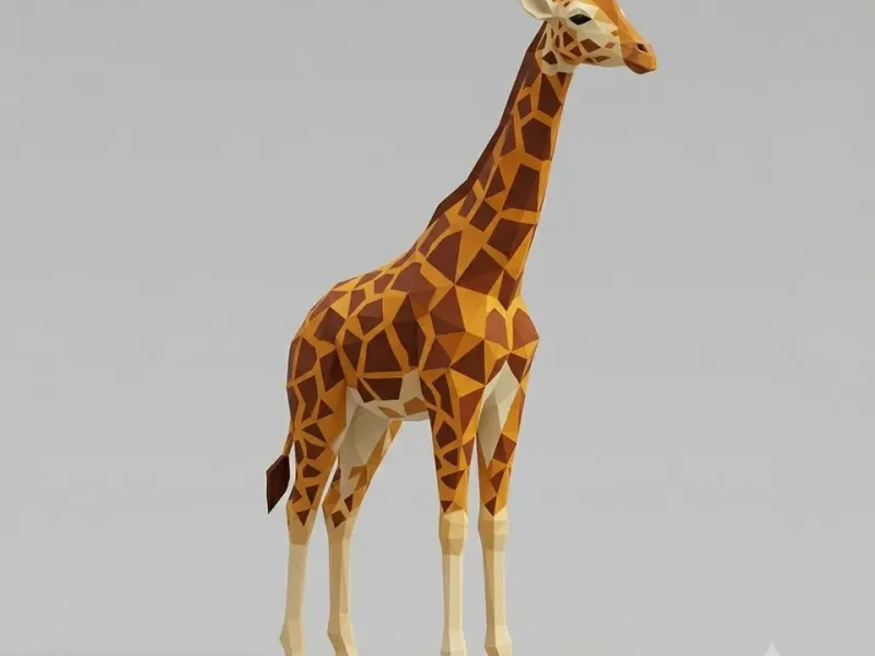Low Poly Giraffe