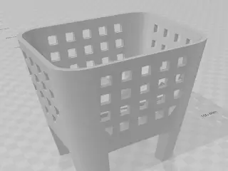 Basket with feet