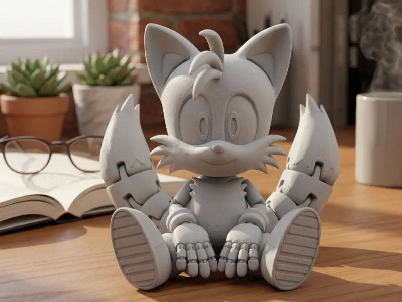 Flexi Tails Articulated Figurine - Print-in-Place (No Suppor