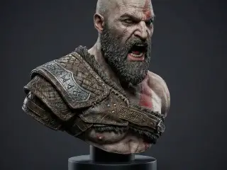 Busto Kratos - Fan Art