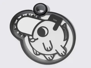 Chibi Pochita Chainsaw Man - Keychain
