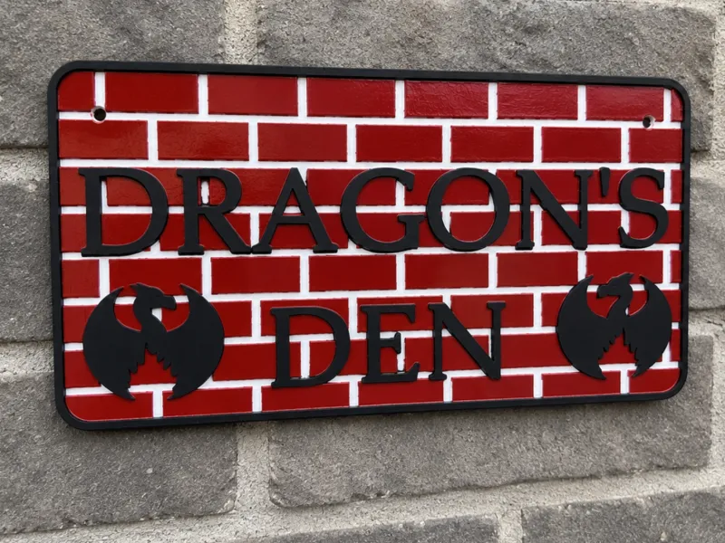 Drachenhöhle-Schild