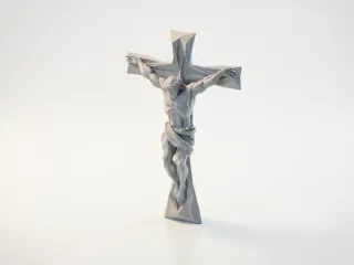 Christ Crucifix Religious Statue 3D Printable