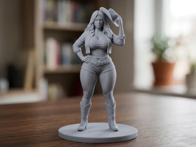 Wild West Cowgirl Collectible v14