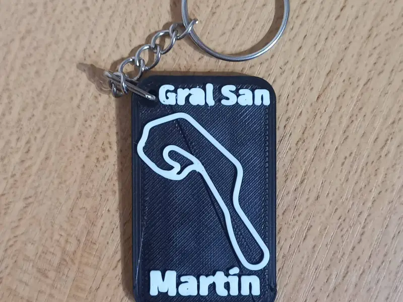 Gral. San Martin Circuit Keychain