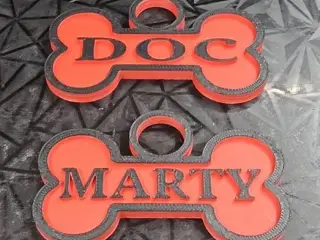 Dog Bone Tags
