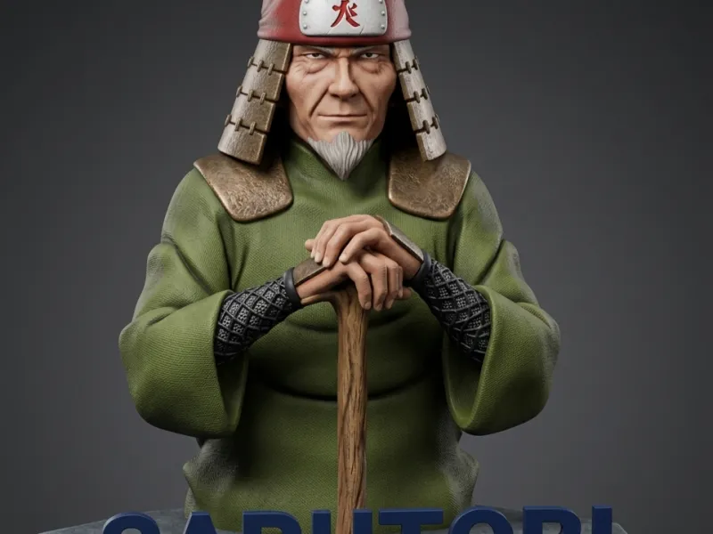 Sarutobi Hiruzen Bust - Third Hokage Naruto Figure
