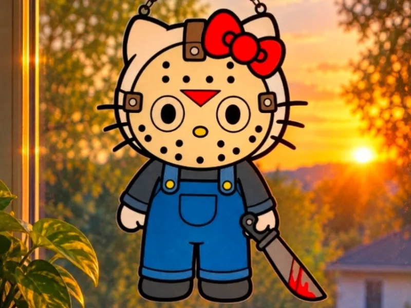 Hello Kitty Friday13th Window decor