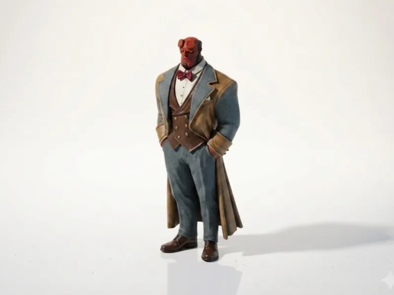 Dapper Hellboy Figurine Movies TV 3D Printable
