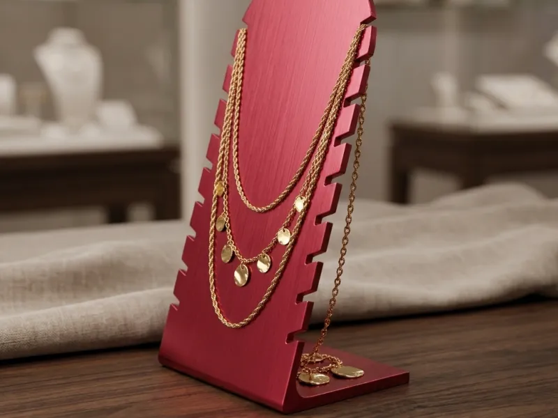 Necklace Display Stand – Single-Piece Support-Free - 110