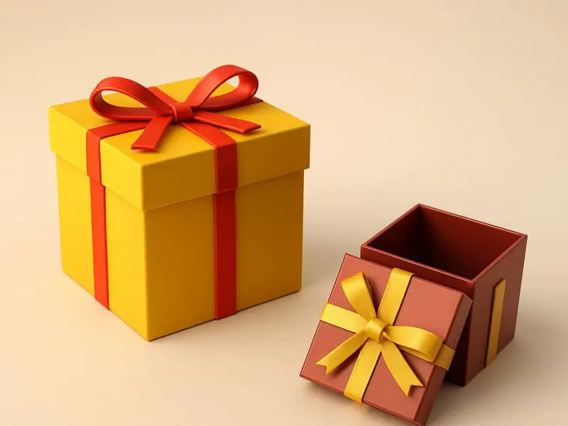 Gift Box Model, Gift Box 3D, Cute Surprise Box
