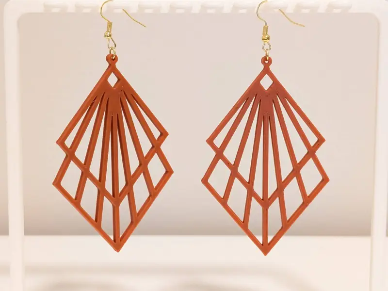 Earring - Diamond Pattern