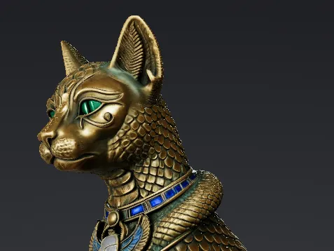 Bronze Egyptian Bastet Cat