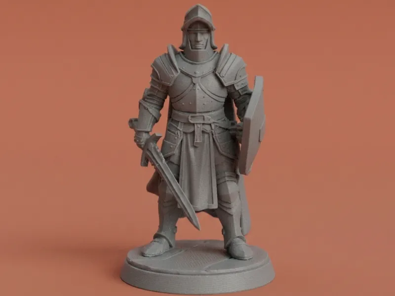 Medieval Infantry Knight Miniature
