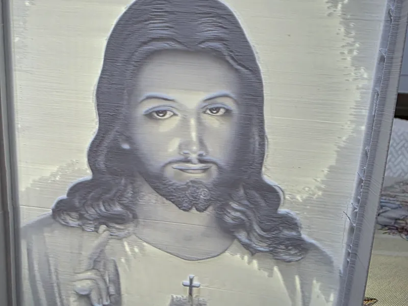 litofania Sagrado Coração de Jesus