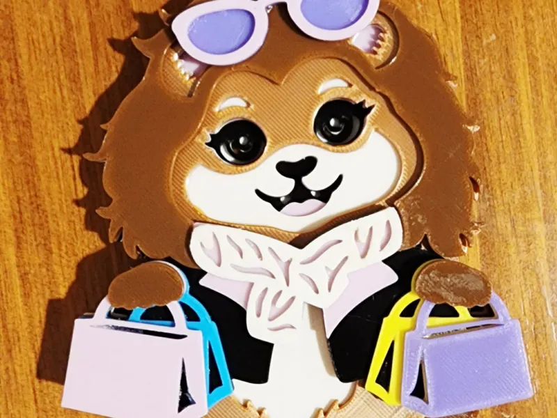 Adorabile Elemento Leone per lo Shopping