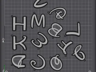 Alphabet Keychain