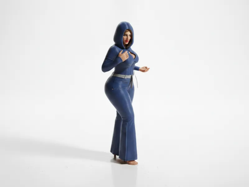 Lady With Palm Out Female Figure 3D Printable