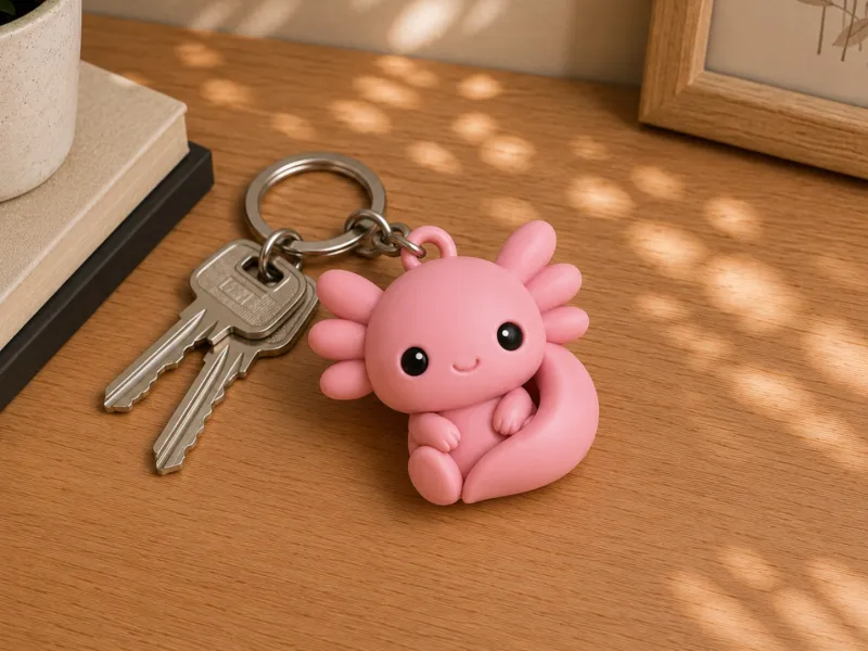 Cute Axolotl Key-chain 