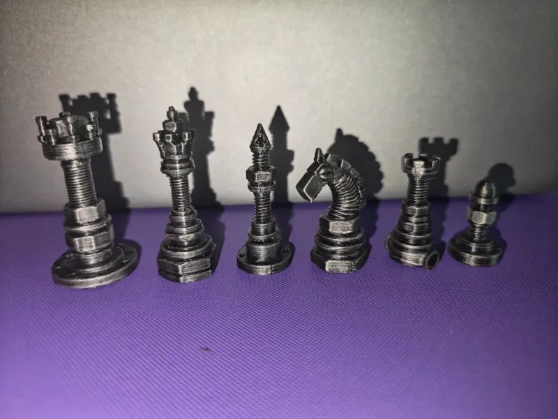 Nuts n Bolts Chess Pieces Version 2