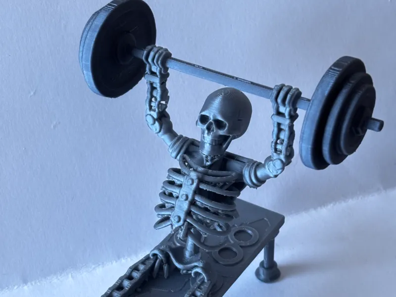 Halloween skeleton gym prop