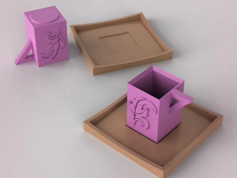 Cup with Tray