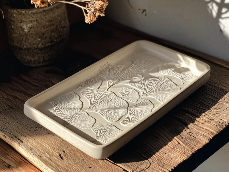 Nature Lines Tablett — Elegantes & modernes organisches Dekor