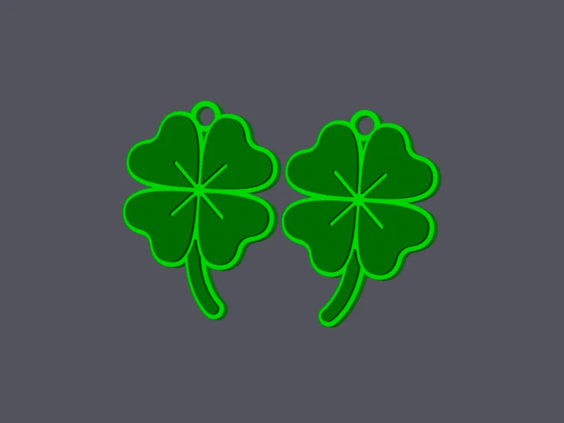 Four Clover - Earring & Pendant v2