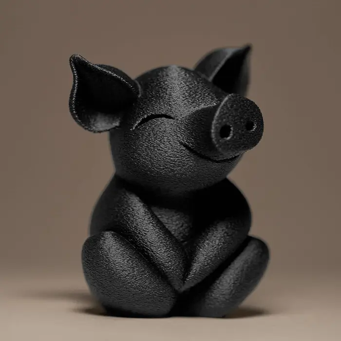 Cute Little Piglet Figurine - Miniatures - PLA - 3D printed product