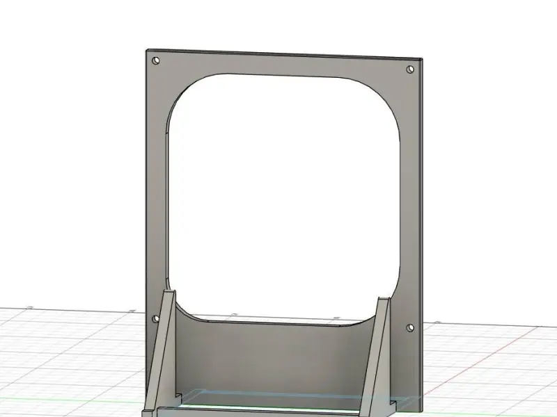 MacBook Air M4-stand met 140mm ventilatorbevestiging – Eendelig ontwerp