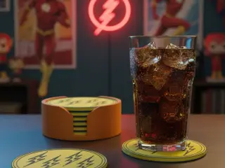 FLASH COASTERS AND HOLDER
