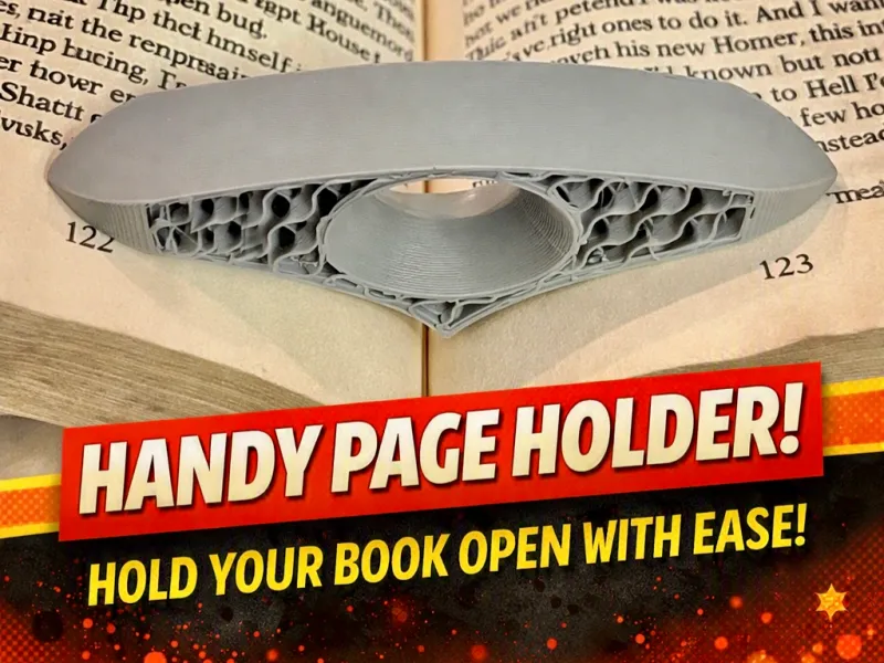 Support de pages de livre