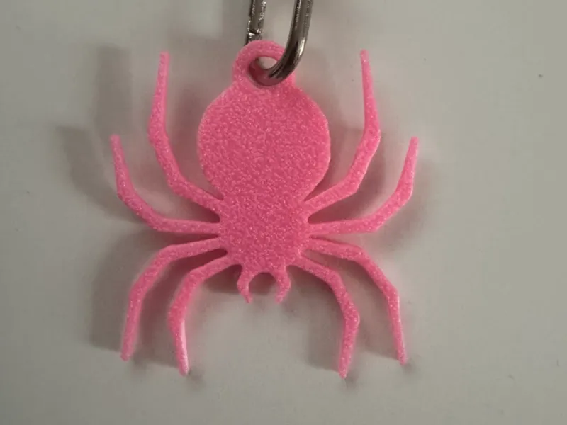 Large Spider Design Keychain