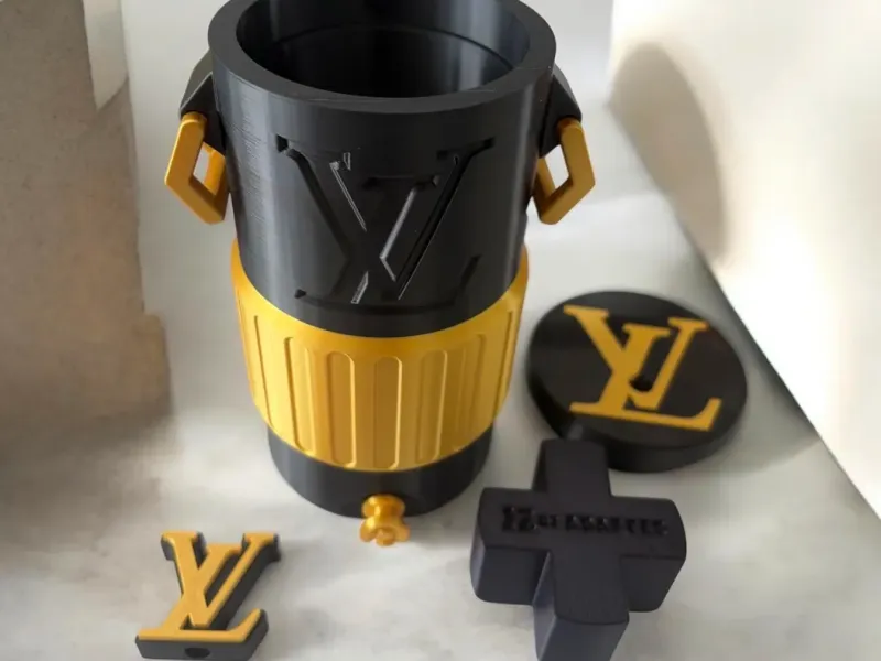 Lv inspired jug koozies