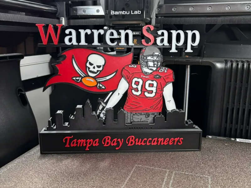 NFL - Tampa Bay Buccaneers Warren Sapp expositor