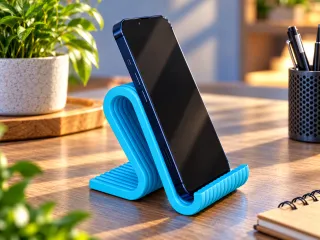 Modern Curved Phone Stand