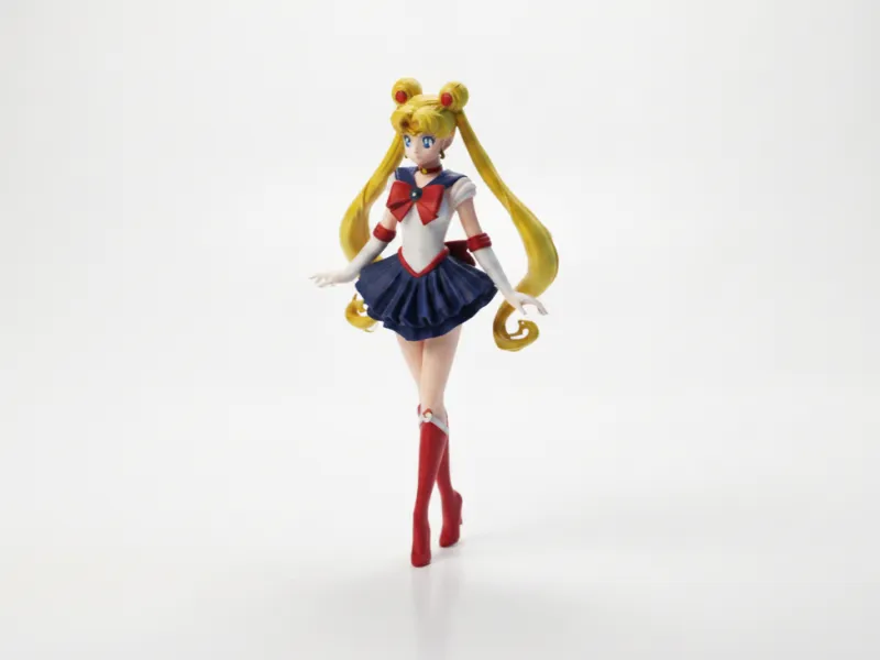Statuetta di Sailor Moon Anime e Manga Stampabile in 3D