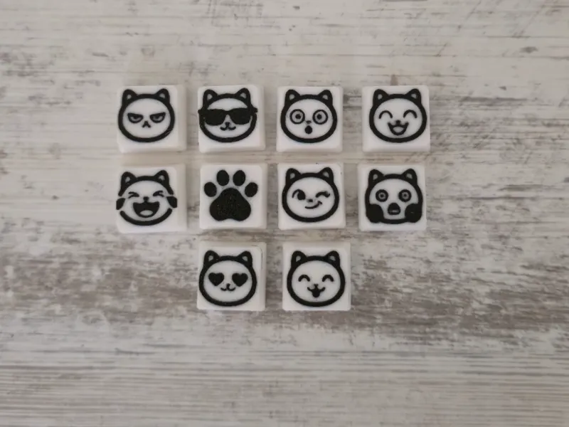 Kattengezichten – 10 Schattige Katten Emoji Toetsenkapjes (bijgewerkt, Cherry MX)