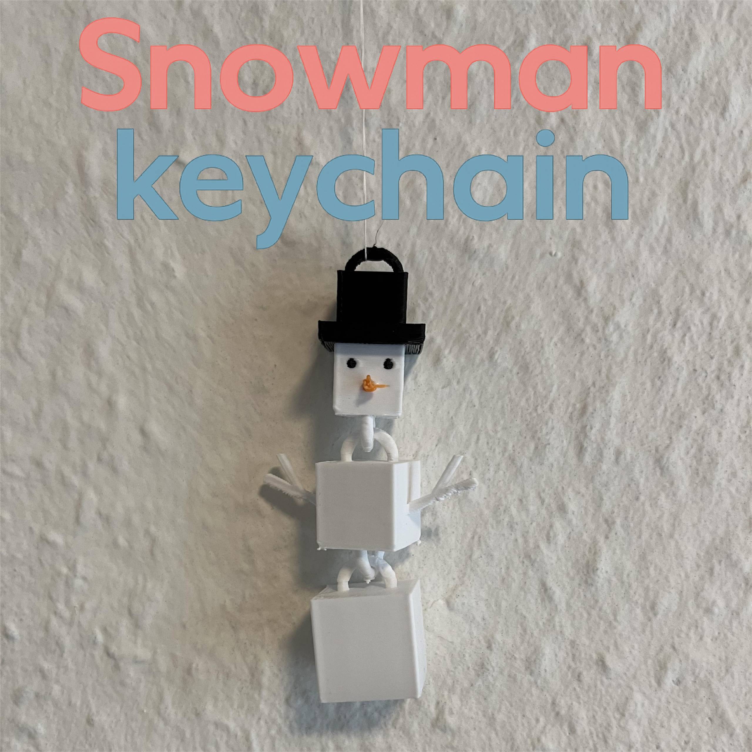 3D Printer Files | 3MF File | Snowman keychain | Creality Cloud