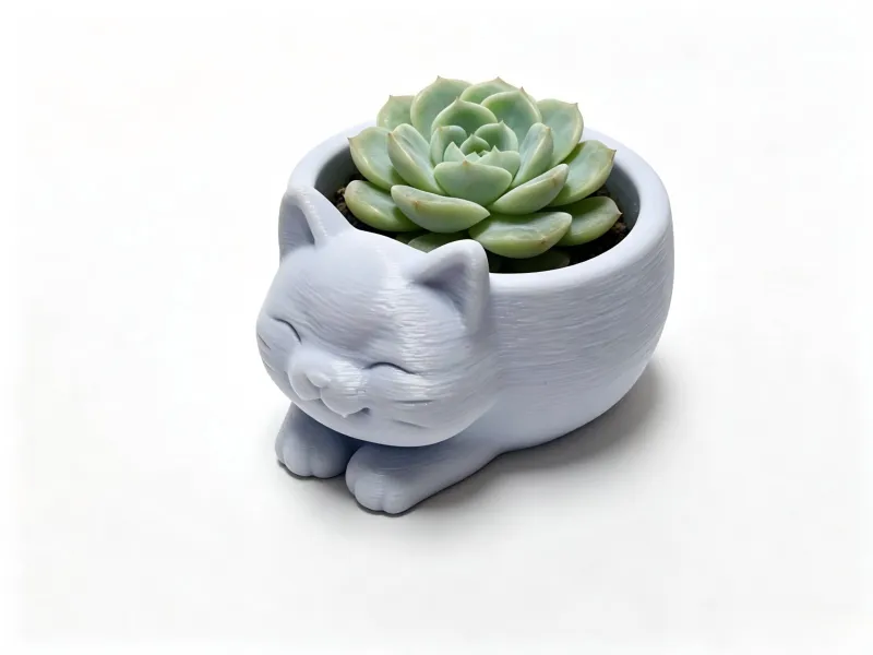 猫咪桌面迷你收纳盒 / 多肉花盆