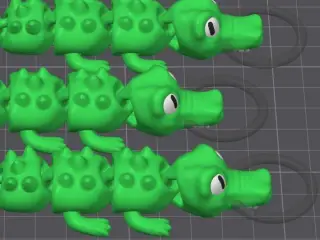 Croc keychain articulated  1025808