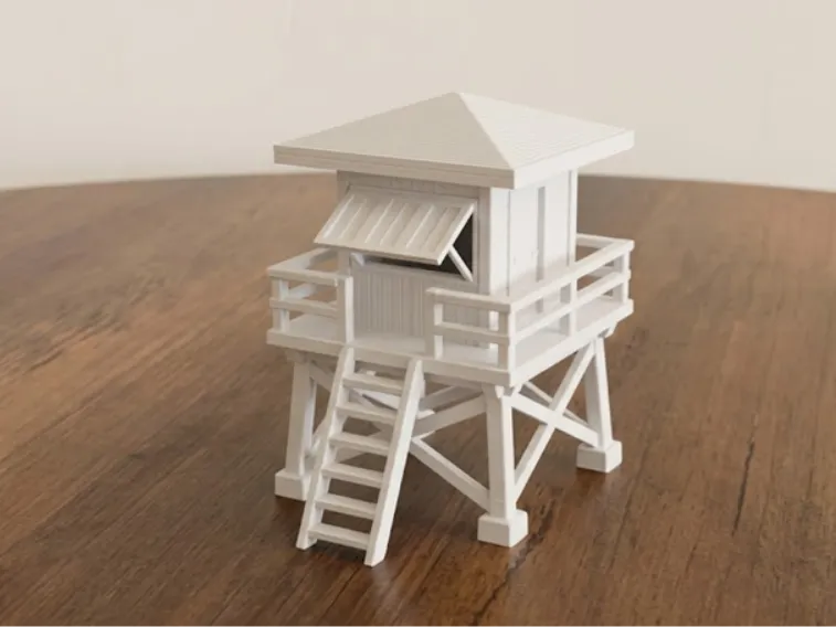 Lifeguard Tower - Decorative Summer Beach Model