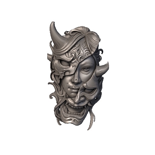 Japanese oni hannya mask