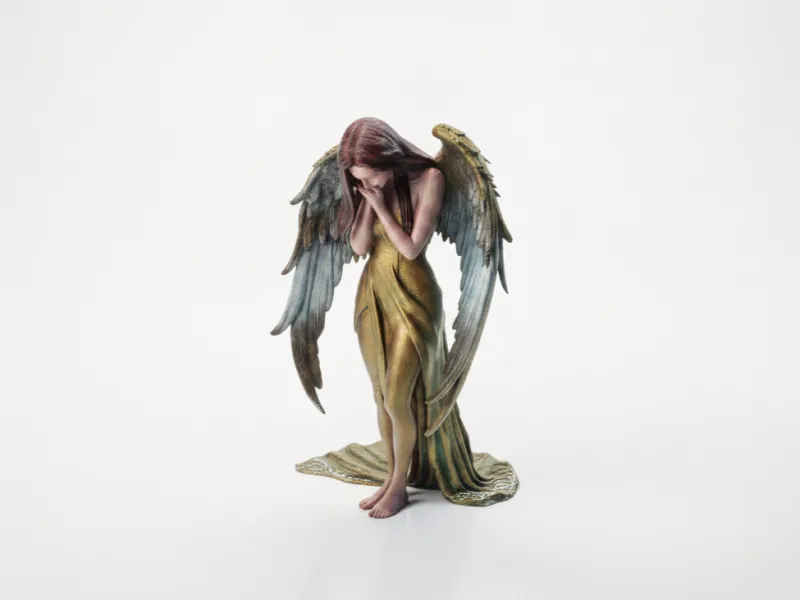 Slapende Engelbeeldje Fantasy 3D Printbaar